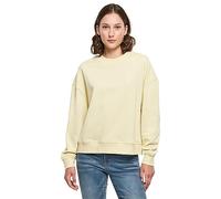 Build Your Brand Sweat-Shirt surdimensionné à col Rond pour Femme, Jaune Soft., S