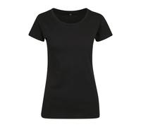 Build Your Brand T-Shirt Basique pour Femme, Disponible en Noir ou Blanc, Tailles XS à 5XL, Noir, 3XL
