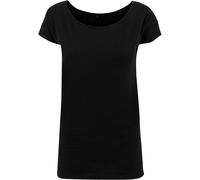 Build Your Brand T-Shirt Femme Col Large Personnalisable En Coton Jersey