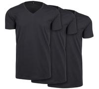 Build Your Brand T-Shirt Light À Col En V Lot De 3 Haut Stretch Jersey Basique