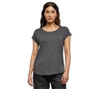 Build Your Brand T- Shirt Long flammé pour Femme, Marron, XXL