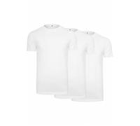 Build Your Brand T- Shirt Round Neck 3-Pack, Blanc (WHT/WHT/WHT 01205), X-Small (Lot de 3) Homme