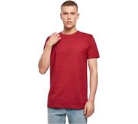 Build Your Brand T- Shirt Round Neck Homme, Rouge (Burgundy), 5XL