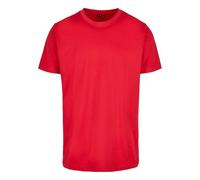 Build Your Brand T- Shirt Round Neck Homme, Rouge (Cityred), XS