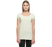 Build Your Brand T-Shirt Tendance à col Large pour Femme en Coton Disponible dans de Nombreuses Couleurs, Tailles XS-5XL, Menthe, 4XL