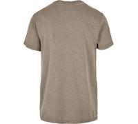 Build Your Brand Tee Acide Lavé rond Style urbain homme Col d'équipage Relaxed F
