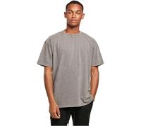 Build Your Brand Thé surdimensionné Acid Washed Heavy Oversized T-Shirt, Gris, L Homme