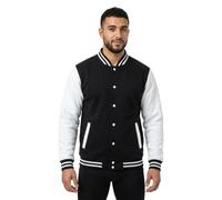 Build Your Brand Blouson college Basic College Jacket Noir/Blanc S Homme