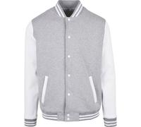 Build Your Brand - Veste "Basic College" pour homme RW8000 (XS) (Gris chiné/Blanc)