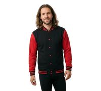 Urban Classics Homme Sweat College Jacket Blouson Not Applicable, Multicolore (Blk/Red 00044), Medium