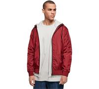 Build Your Brand Windrunner Jacket, Burgundy/Black, 4XL Homme