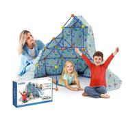 Build Your Cabin XL - Big Minds | Kit de construction solide pour enfants : Construction pour enfants 102 pièces