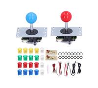 Build Your Own 5V LED Arcade Joystick Set for 2-Player Computer Games