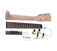 Build Your Own Kit de guitare, kit de construction de ukulélé, kit complet d'assemblage avec manuel, manche de ukulélé en bois et outils d'installation, projet de bricolage amusant pour les amateurs