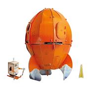 Build Your Own Wallace & Gromit Rocket,A Grand Day Out,135 pièces I Cadeau amusant pour enfants, filles, garçons et familles à partir de 8 ans,Kit de fentes en carton respectueux de l'environnement