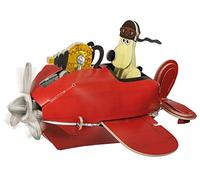 Build Your Own Wallace & Gromit Sidecar Plane | A Close Shave | 60 Pieces I Fun Gift for Kids, Girls & Boys & Families Age 8+ | Eco Friendly Cardboard Slot Together Kit