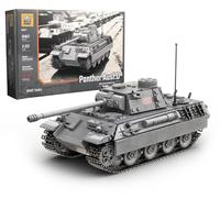 Buildarmy Bloc de construction 940 pièces de brique panthère allemande Ausf D WW2