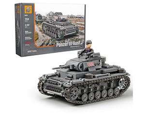 Buildarmy Bloc de construction allemand Panzer III Ausf.J de la Seconde Guerre mondiale 755 pièces