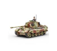 Buildarmy Lot de 1145 blocs de construction de briques de camouflage King Tiger (Tiger II)