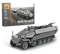 Buildarmy WW2 Sd.Kfz.251 Ausf.D Véhicules Brique Modèle Bloc de Construction 436pcs