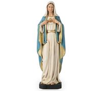 Buildclassic Figurine catholique en Forme de cœur de Marie de la Colombie-Britannique, Statue de la Vierge Marie pour la Maison, Cadeaux Religieux pour Maman, décoration catholique, 15,2 cm de Haut,
