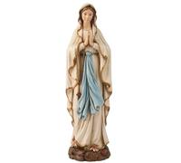 Buildclassic Statue catholique Notre-Dame de Lourdes en Colombie-Britannique, Figurine de mère de la Vierge Marie, décoration d'intérieur inspirante, Cadeau Religieux, 15,2 cm de Haut, Sculpture