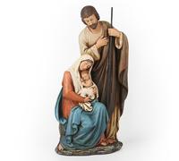 Buildclassic Statue de la Famille catholique de la Colombie-Britannique, crèche intérieure, Figurine Religieuse, 15,2 cm de Haut, Faite à la Main