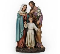 Buildclassic Statue de la Sainte Famille catholique de la Colombie-Britannique, Jésus Jeunesse, Saint Joseph, Vierge Marie, décoration d'intérieur inspirante, Collection de Noël, Cadeau Religieux