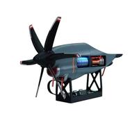 BuildCubes 1/6 Modèle de Moteur d'avion de Transport C130, FMD Imprimé en 3D À Pas Variable Modèle de Moteur Turbopropulseur, Moteur à Combustion Interne, Cadeau éducatif STEM -RTR