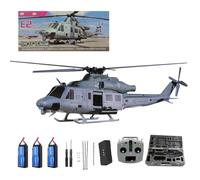 BuildCubes GS E2 UH-1Y Hélicoptère Télécommandé Adulte, 2.4G 6CH Double sans Balais Entraînement Direct Hélicoptère RC Contrôle des Vols GTS, Voltige Télécommandé Avion RC Jouet -RTF