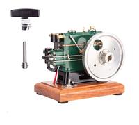 BuildCubes OKMO 1/8 3.6CC Modèle de Moteur à Combustion Interne, Monocylindre 4 Temps Moteur à Essence Moteur Diesel, Modèle de Moteur Kit de Moteur Mini, Jouet Cadeau éducatif -RTR