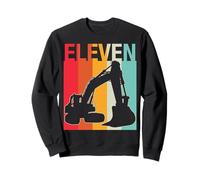 Builder 11 Ans Anniversaire Camion de Construction garçon Aimant Sweatshirt