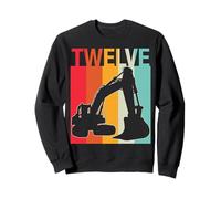 Builder 12 Ans Anniversaire Camion de Construction garçon Aimant Sweatshirt