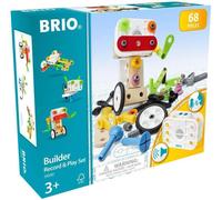 Builder - 34592 - Coffret Builder Et Enregistreur De Voix - 68 Pièces - Piles Incluses - Jeu De Construction Stem - Créations Libres Ou Guidées - Pour Garcons Et Filles Dès 3 Ans