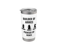 Builder of Armies Painter of Minis Jeu de rôle de table Gobelet isotherme en acier inoxydable double paroi