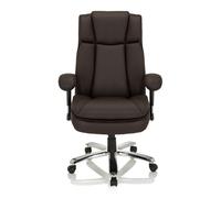 BUILDER XXL I | Similicuir - Siège pivotant XXL brun foncé