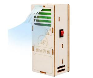 Building Blocks For Kids - Wooden Air Conditioner Model Kit 5,7 x 4,5 x 13,2 cm | Stem Educational Assembly Toy For Ages 7-14 Parent Child Interactive DIY Construction Toy Gift Use