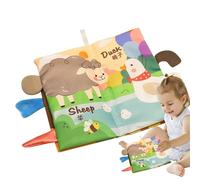 Building Books for Babies, Animal Tails mord des jouets Beißring | Dyes à base de livres Soft Crrink