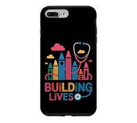 Building Lives Stéthoscope en Forme de Crayon pédiatrique Coque pour iPhone 7 Plus/8 Plus