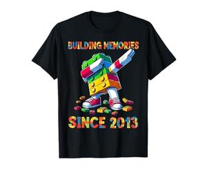 Building Memories Since 2013 Birthday Master Builder T-Shirt