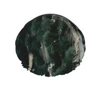 Building On The Cliff Bonnet de douche double couche pour femme imperméable et durable Protège les cheveux pendant le bain, beauté