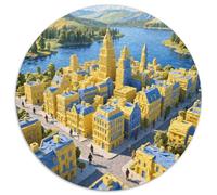 Building Puzzles 1000 Pieces Cadeau Unique Dot Painted Color Painting Jeu Éducatif Challenge Toy À De Qualité Supérieure Peinture Art pour Adultes Enfants 1000pcs (67.5x67.5cm)