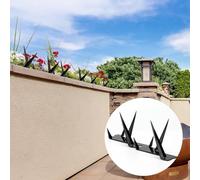 Building Supplies Lot de 8 pics de clôture de sécurité en métal (39 x 10 cm) - Pointes anti-ascension pour repousser les défenseurs, éloigner les voleurs et dissuasion
