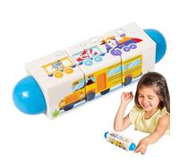 Building Toys, blocs de construction pour tout-petit,Bloc de construction en bois jeu de puzzle tournant | Toys de reconnaissance des couleurs interactifs pour la maison, les écoles, les centr