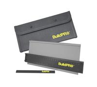 BuildPRO Jauge de contour de 25,4 cm avec verrou en métal - Outil de duplication de profil précis pour le sol, le travail du bois, le carrelage et la moquette - Comprend un sac de transport et un