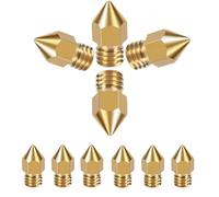 Builles d'imprimante 3D cette buse MK8 est en laiton avec une excellente conductivité thermique et suffisamment difficile pour imprimer la plupart des filaments 3mm/0.2mm 10 pièces