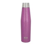 BUILT Apex - Bouteille Isotherme avec Bouchon Hermétique, 100% Réutilisable, Sans BPA, Gourde en Acier Inoxydable 18/10, 540 ml, Violet Pailleté