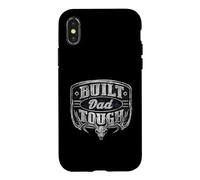 Built Dad Tough American Funny 4th of July Coque pour iPhone X/XS