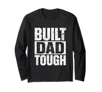 Built Dad Tough Bold Bold Pistressed Fier Confident Fête des Pères Manche Longue