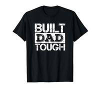 Built Dad Tough Father's Day Strong Daddy Funny Saying T-Shirt Graphique avec Valeur, Homme, Noir, S